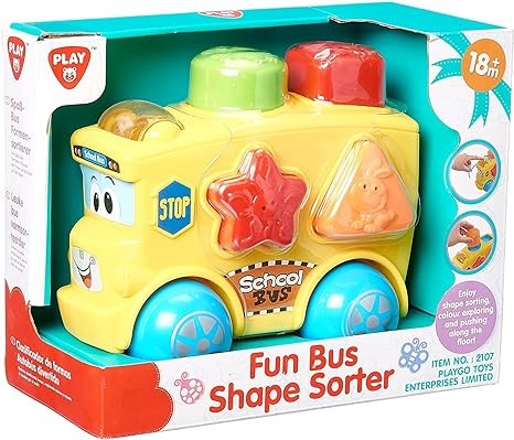 بلاي جو حافلة مدرسية ممتعة بفرز الاشكال مواليد تفاعلي Playgo