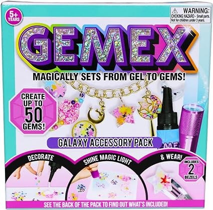 جيميكس مجموعة صنع مجوهرات بنمط المجرة الخرز والاكسسوارات GEMEX