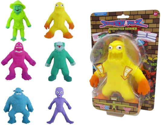 سترتابالز مجسمات الوحوش المطاطية 14 سم متنوع التمدد والضغط stretchapalz