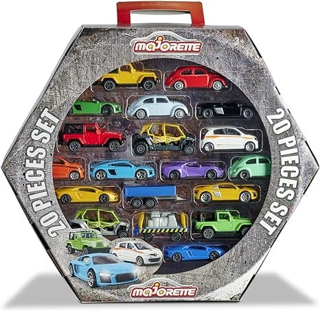 ماجوريت سيارات ملونة مكونة من 20 قطعة المركبات المتنوعه Majorette