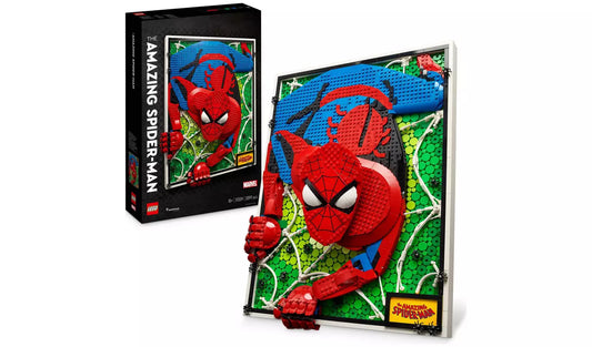 ليجو مكعبات بناء لوحة سبايدرمان ثلاثية الأبعاد مكعبات التركيب LEGO