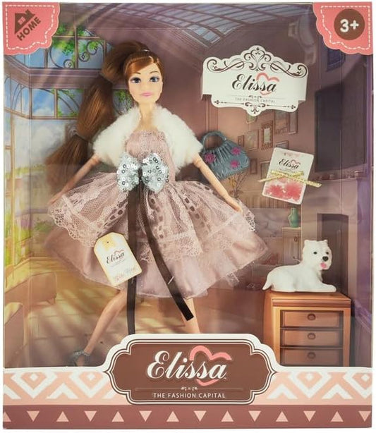 عروسة اليسا الانيقة دمية مع اكسسوارات LOCAL