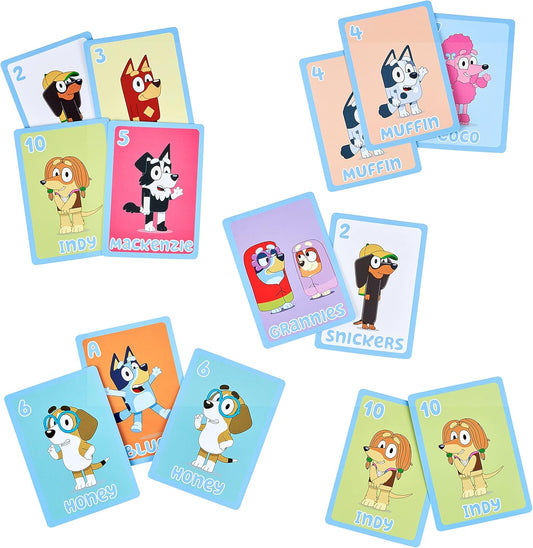 بلوي العاب بطاقات 5 في 1 العاب البطاقات Bluey