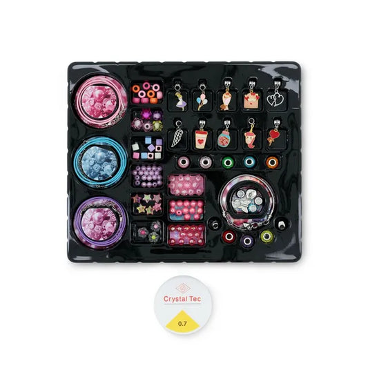 فلة مجموعة مجوهرات لامعة ومتألقة الخرز والاكسسوارات Fulla