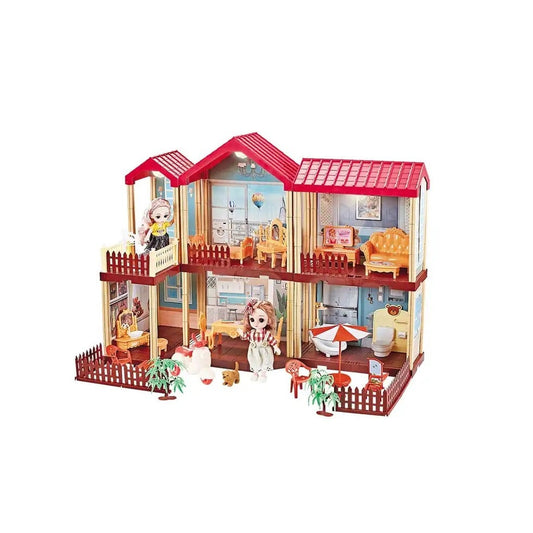 بيت الأميرة طابقين بيوت الدمى LOCAL