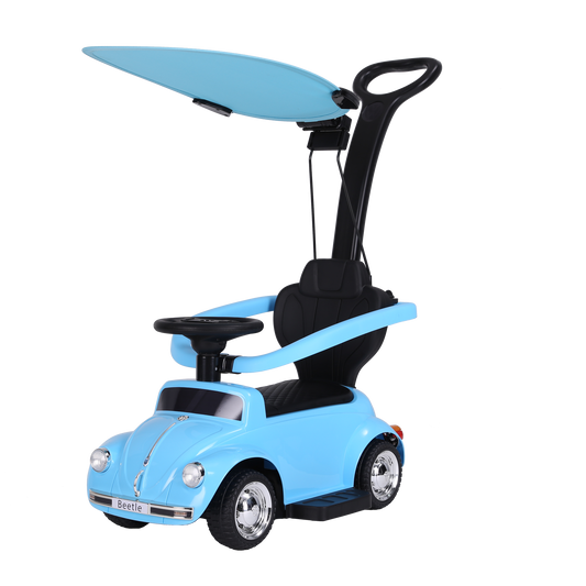 سيارة فولكس فاجن زرقاء 2 في 1 مركبات الدف RF-JQ618-BL