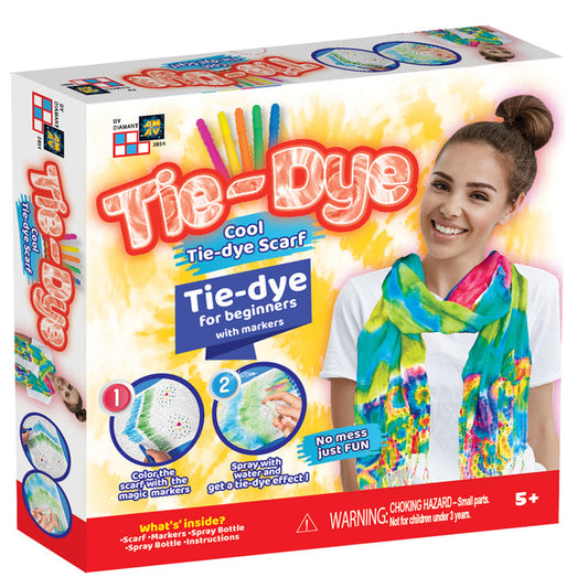 تاي داي الوشاح الجميل الخرز والاكسسوارات Tie-Dye
