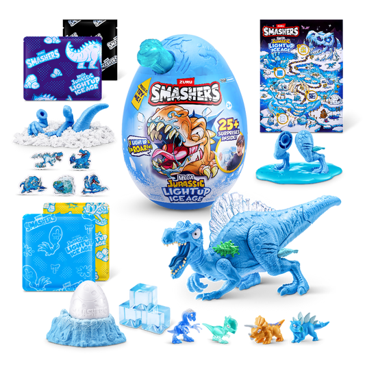 سماشرز بيضة دينو آيس إيج المضيئة مجسمات الحيوانات Zuru