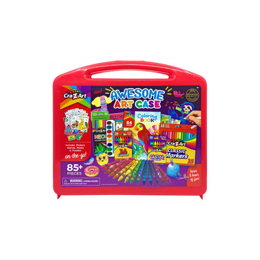كريز ارت حقيبة فنية 85 قطعة رسم و تلوين Craz-Art