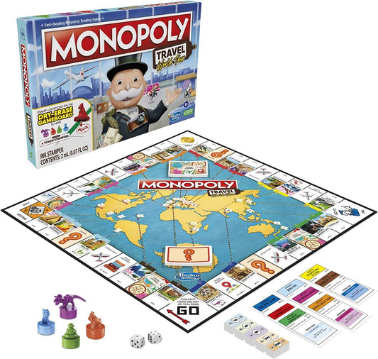 لعبة لوحة مونوبولي جولة حول العالم العاب لوحية Monopoly