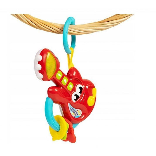 كليمنتوني خشخشة بشكل جيتار للأطفال مواليد تفاعلي Clementoni