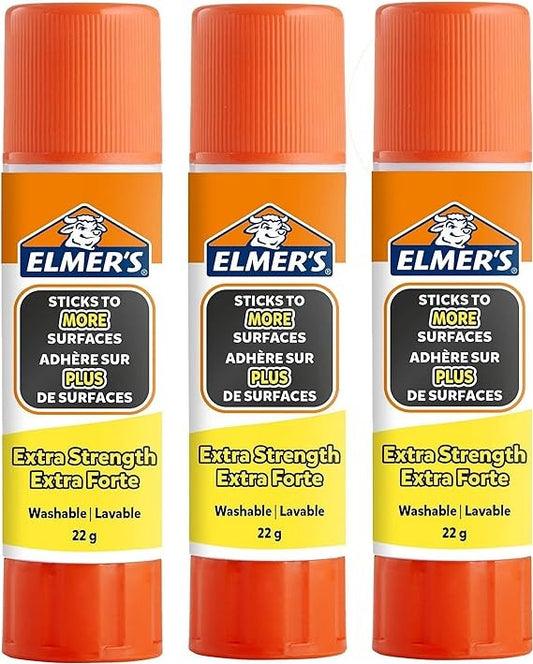 ايلميرز اعواد صمغ بلون ارجواني فاتح اكسترا سترينث 22 غ سلايم Elmer's