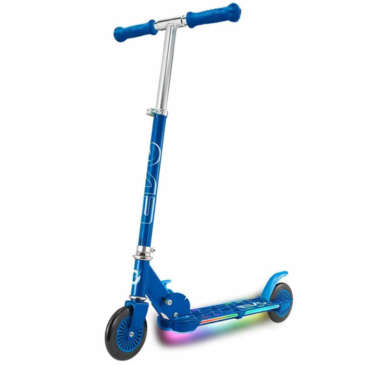 ايفو سكوتر بضوء فلاش بعجلتين ازرق سكوتر عجلتين EVO
