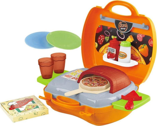 بلاي جو حقيبة متجر البيتزا 21 قطعة ألعاب المطابخ Playgo