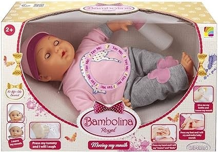 بامبولينا دمية رويال بفم متحرك 40 سم دمى المواليد Bambolina