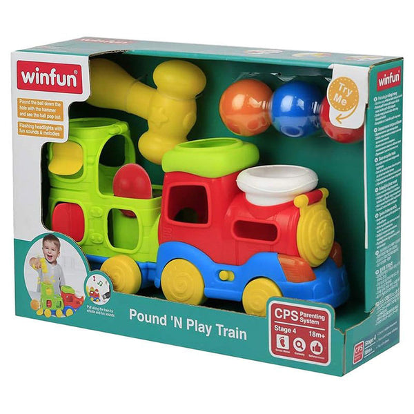 وين فن طقم لعبة قطار باوند آند بلاي 5 قطع مواليد تفاعلي WinFun