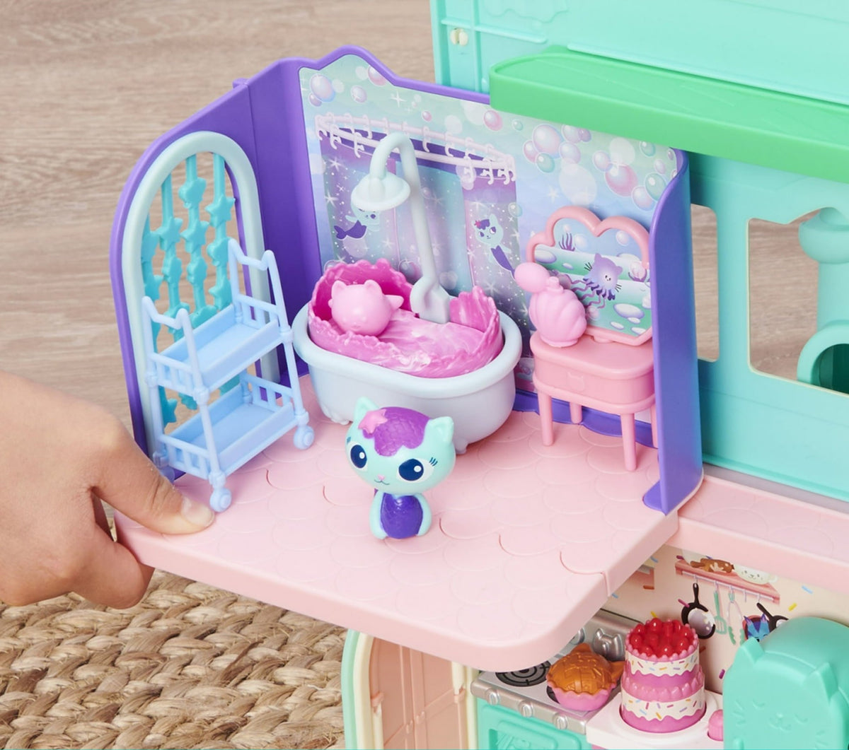 غابي دول هاوس غرفة الاستحمام اكسسوارت الدمى Gabby Dollhouse