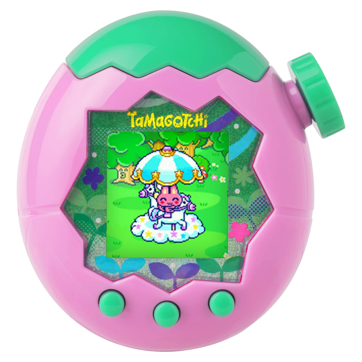 تاماجوتشي حيوان أليف إلكتروني وردي وأخضر ألعاب الكترونية Tamagotchi