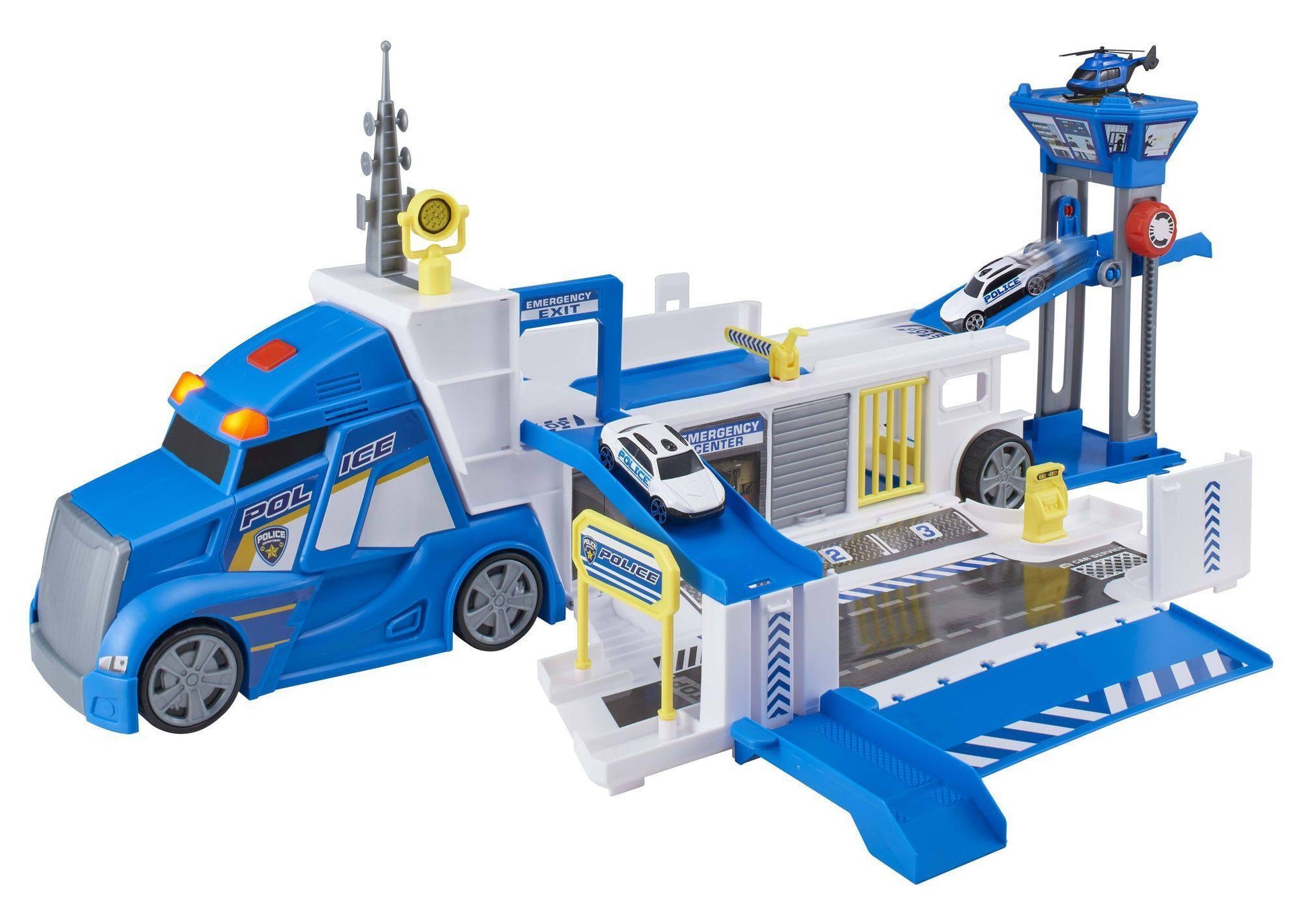 تيمستيرز شاحنة قيادة الشرطة مركبات مع مسار Teamsterz