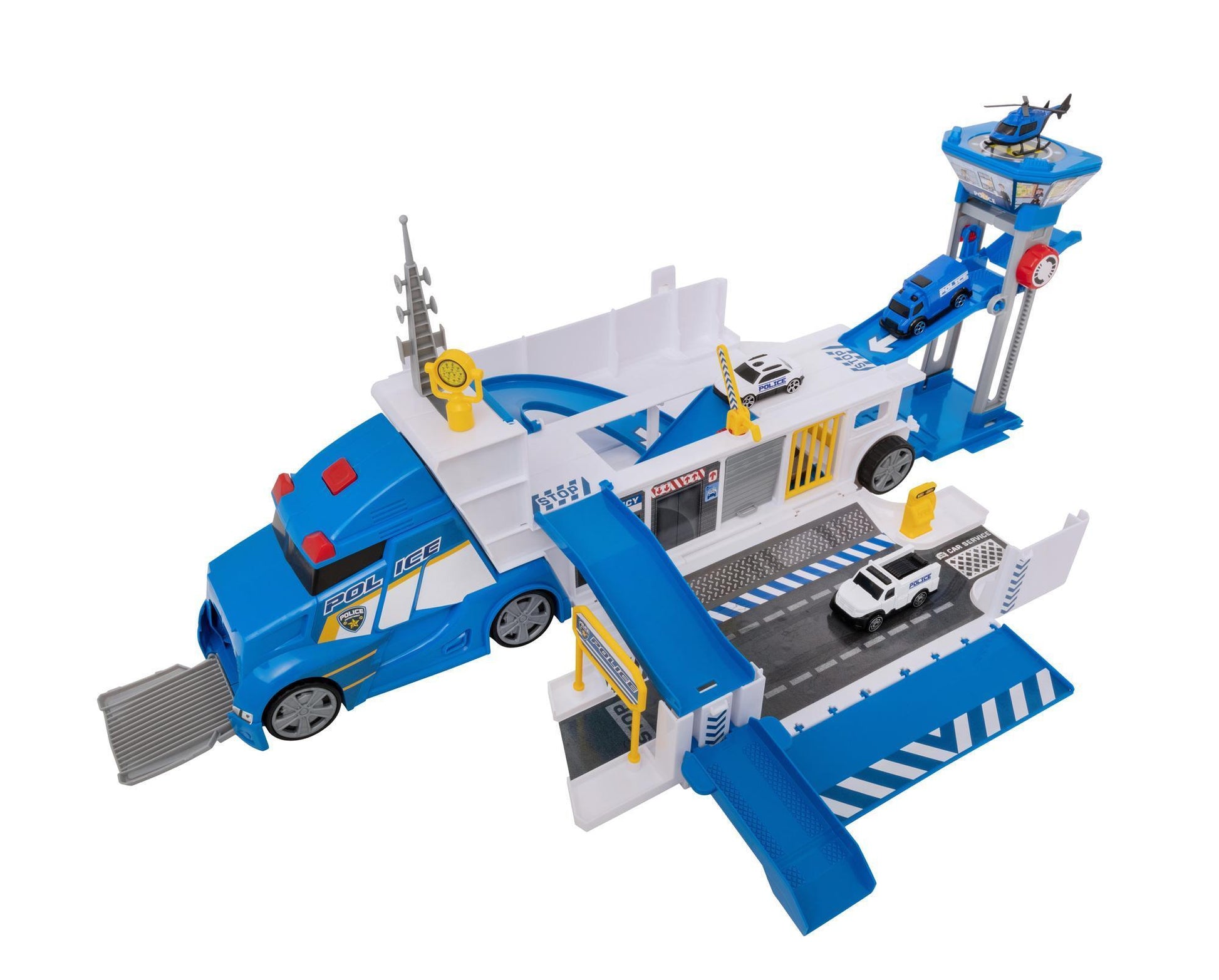 تيمستيرز شاحنة قيادة الشرطة مركبات مع مسار Teamsterz