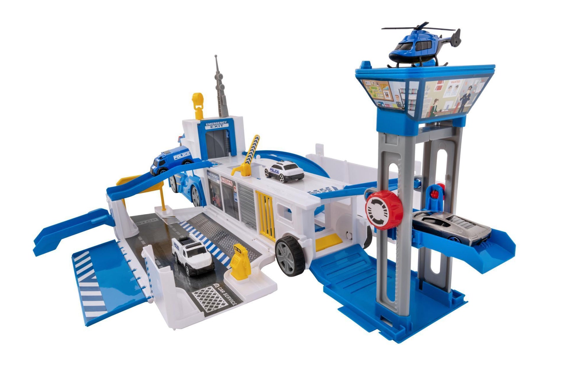 تيمستيرز شاحنة قيادة الشرطة مركبات مع مسار Teamsterz