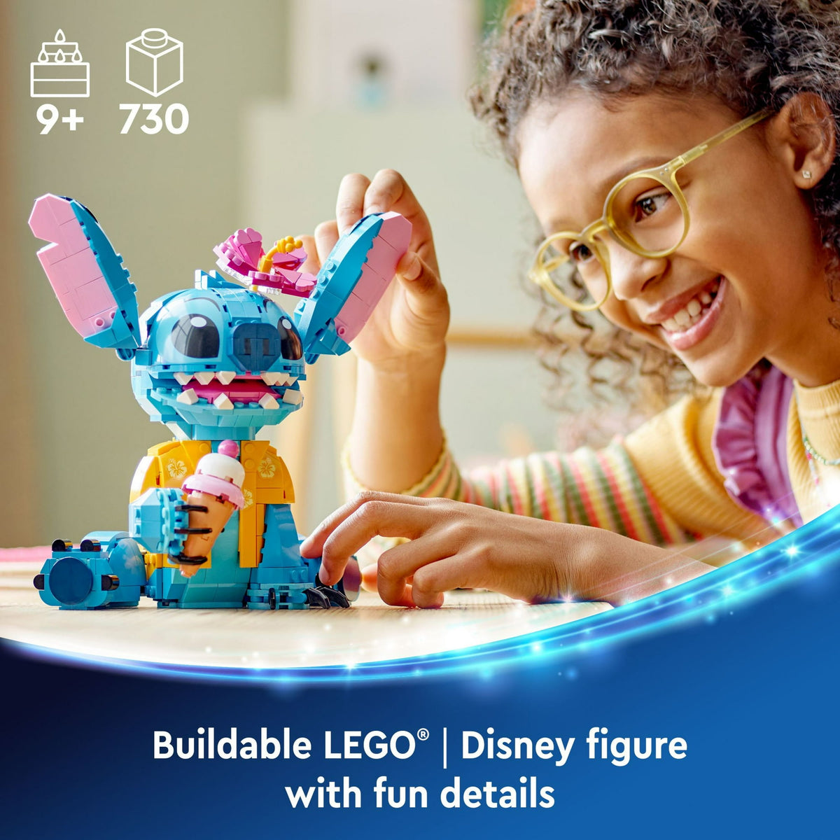 ليجو 43249 ديزني مجسم ستيتش مكعبات التركيب LEGO