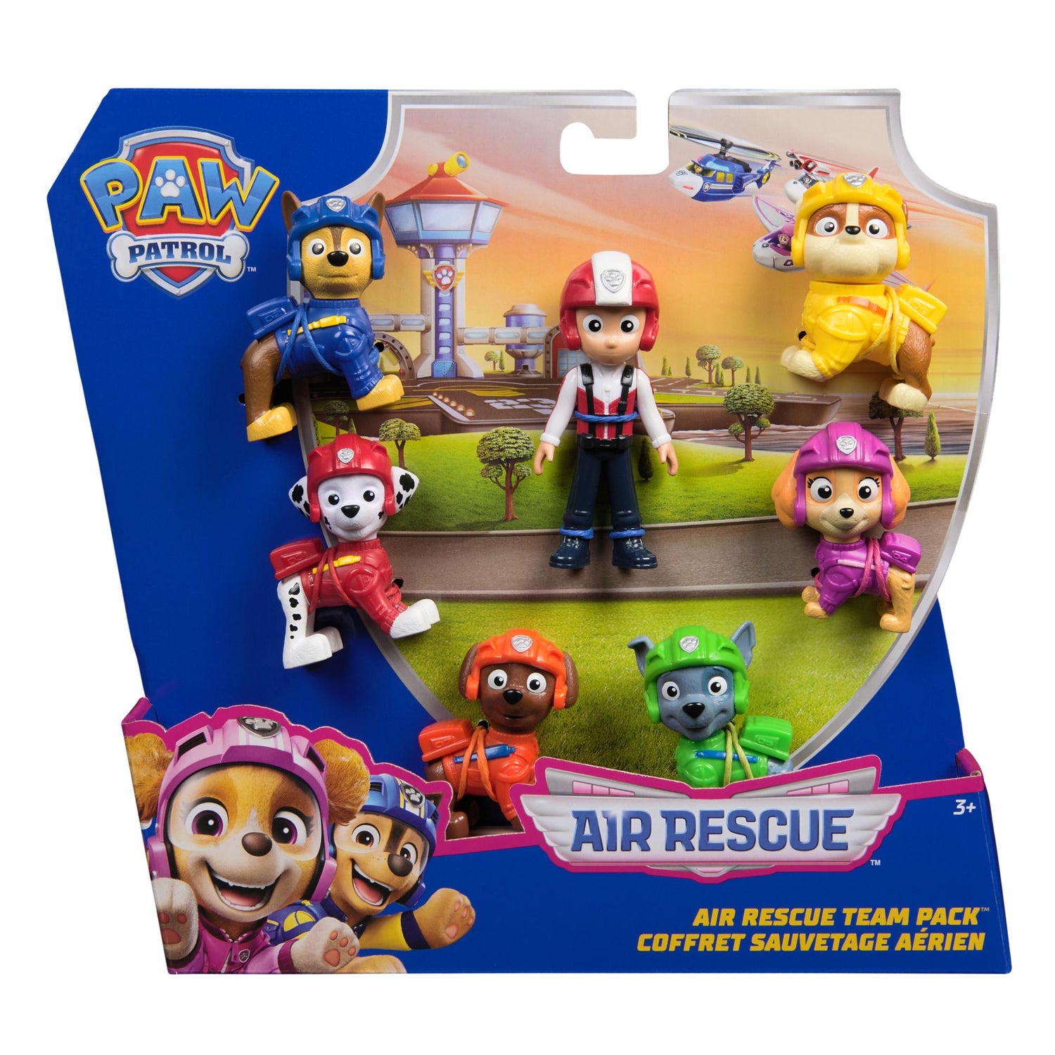 باو باترول شخصيات إنقاذ جوي 7 قطع شخصيات كرتونية Paw Patrol
