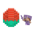 بيضة ماينكرافت صغيرة مع مجسم ستيف البطل مجسمات الشخصيات Minecraft
