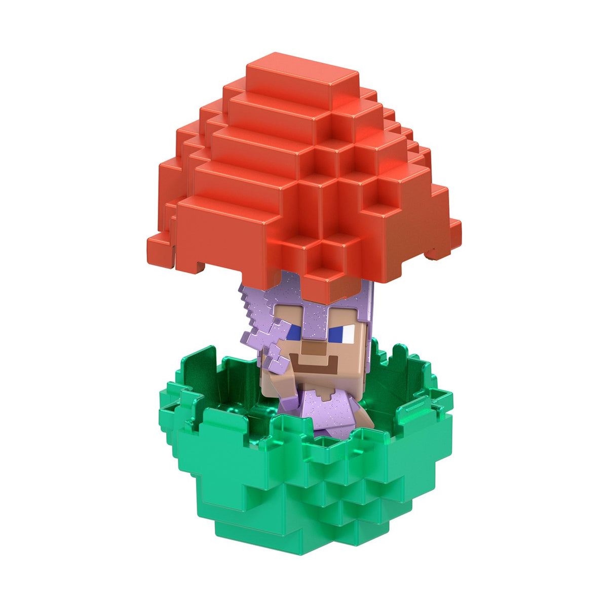 بيضة ماينكرافت صغيرة مع مجسم ستيف البطل مجسمات الشخصيات Minecraft