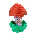بيضة ماينكرافت صغيرة مع مجسم ستيف البطل مجسمات الشخصيات Minecraft