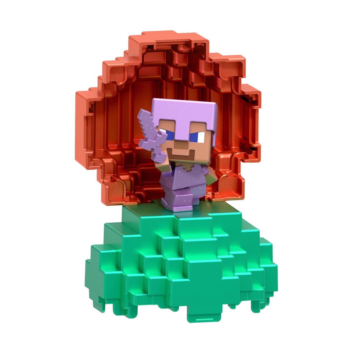 بيضة ماينكرافت صغيرة مع مجسم ستيف البطل مجسمات الشخصيات Minecraft