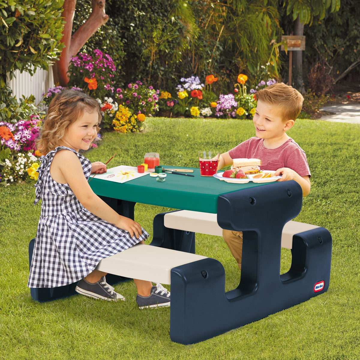 ليتل تايكس طاولة الغابة الخضراء منازل خارجية Little Tikes