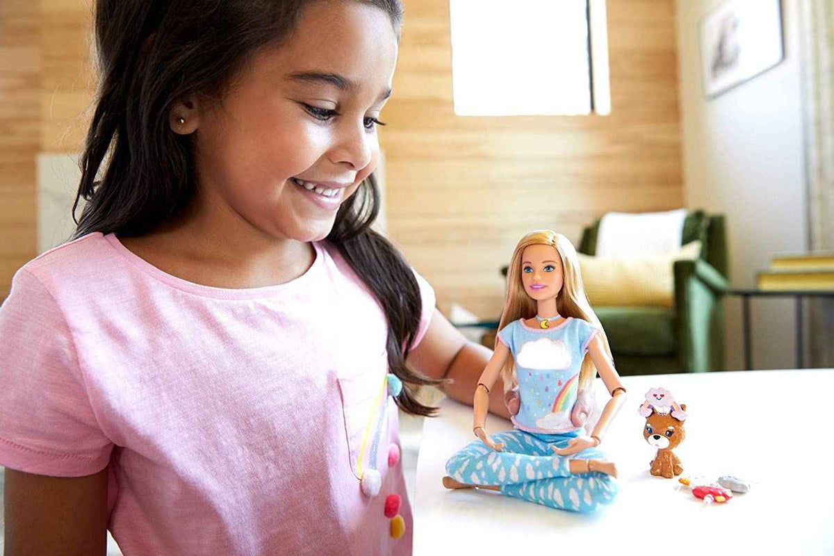 باربي دمية بريث ويذ مي للتأمل دمية مع اكسسوارات Barbie