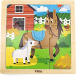 فيجا لعبة بزل على شكل حصان 9 قطع العاب البزل VIGA