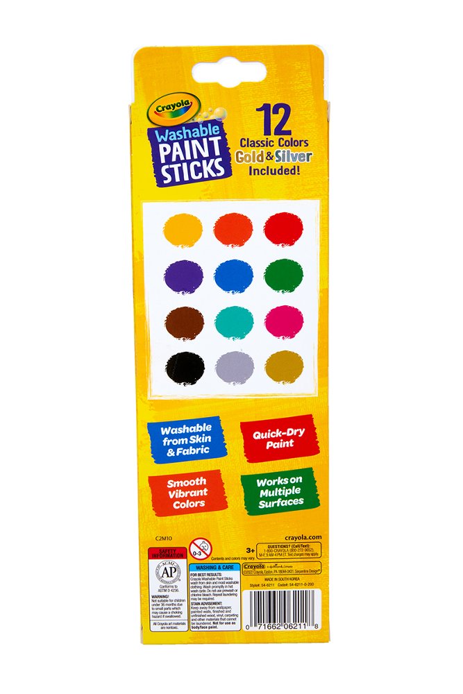 كرايولا اقلام تلوين سريعة الجفاف وقابلة للغسل رسم و تلوين Crayola