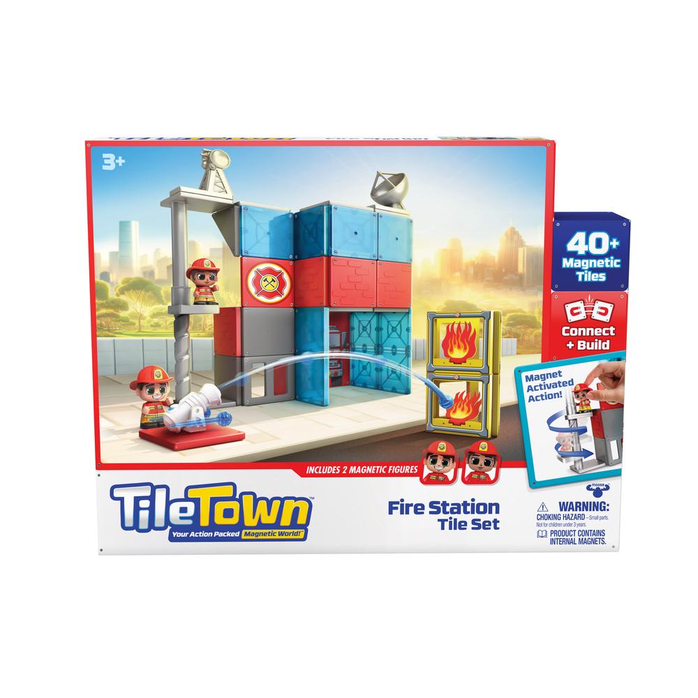 تايل تاون مكعبات محطة الإطفاء مكعبات المغناطيس Tile Town