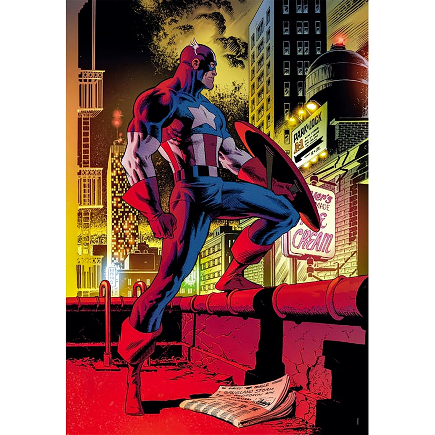كلمنتوني بازل مارفل كابتن أمريكا 1000 قطعة العاب البزل Marvel
