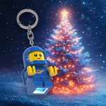 ليجو اي كيو سلسلة مفاتيح طفل فضائي مكعبات التركيب LEGO