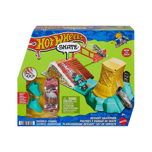 هوت ويلز لوح تزلج دروب ميكس 1 من 3 مركبات مع مسار HotWheels