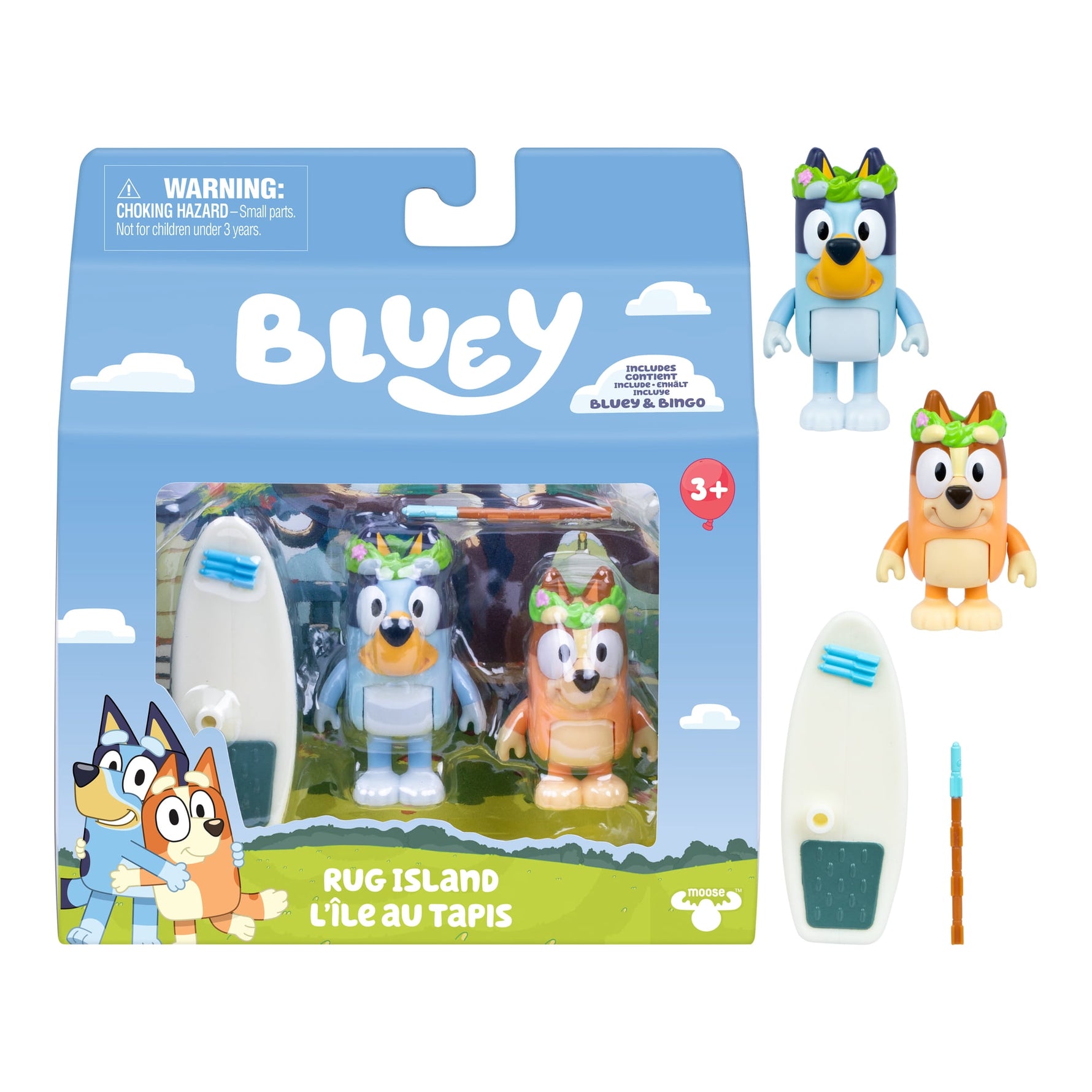 بلوي مجسمات جزيرة السجاد شخصيات كرتونية Bluey