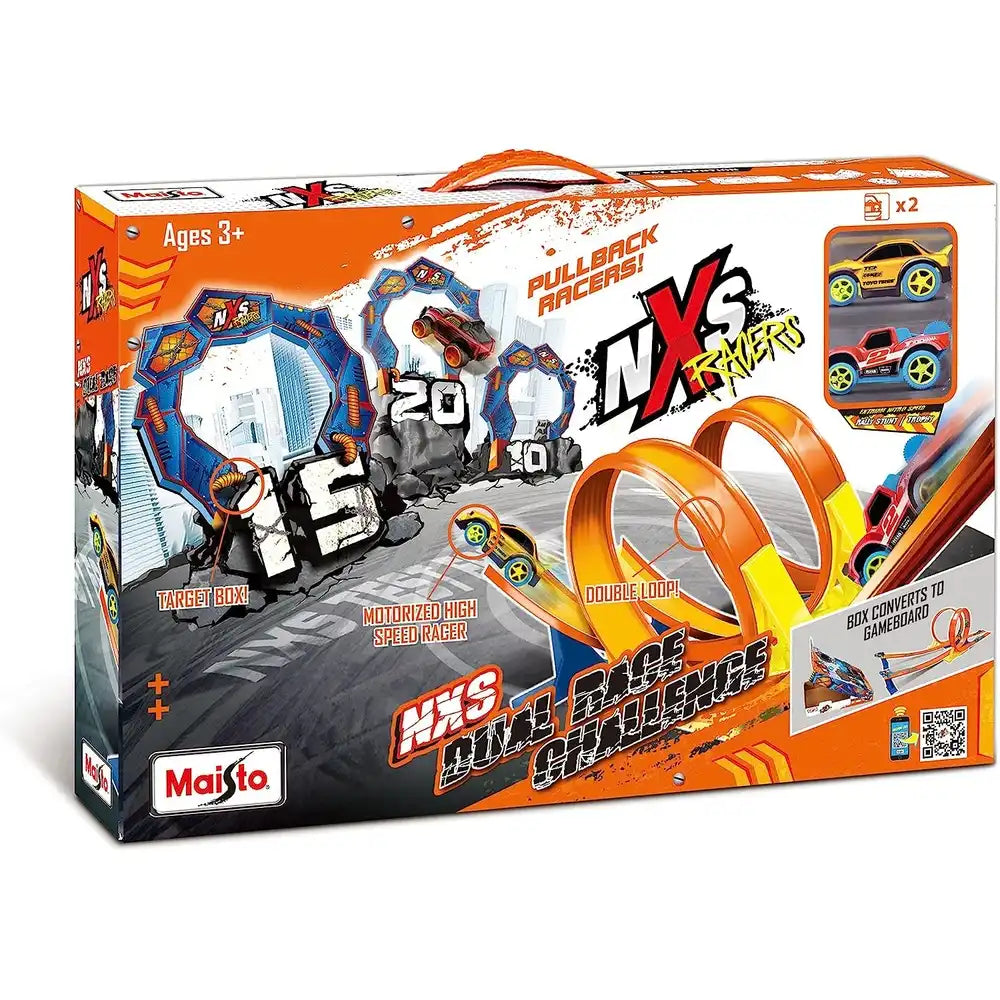 مايستو تحدي السباق المزدوج نكسز ريسرز مركبات مع مسار Maisto