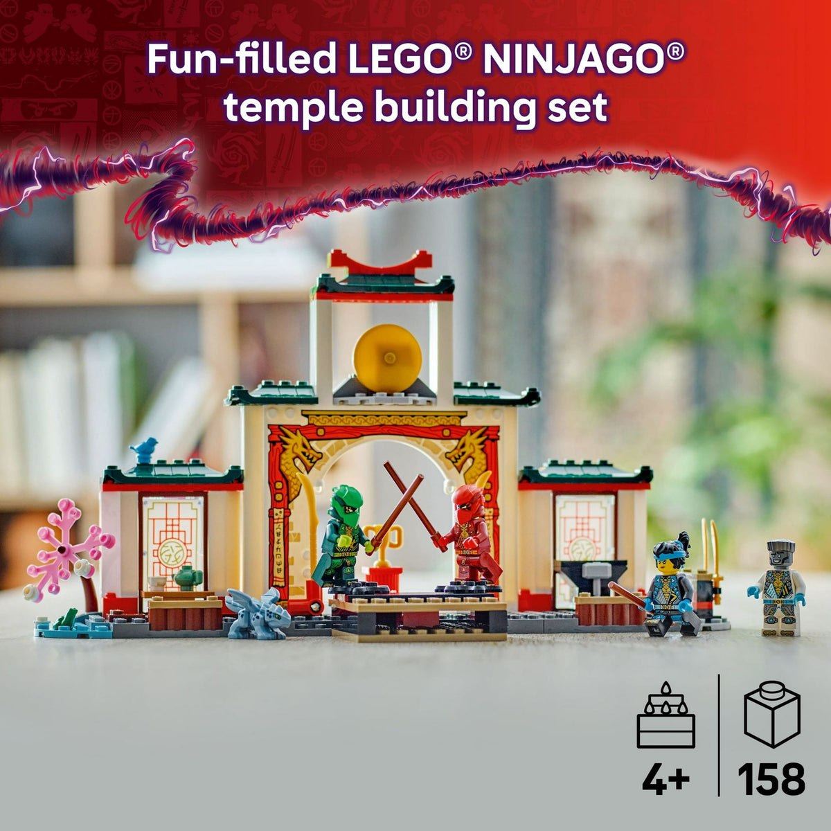 ليجو 71831 نينجاغو معبد نينجاجو سبينجتسو مكعبات التركيب LEGO