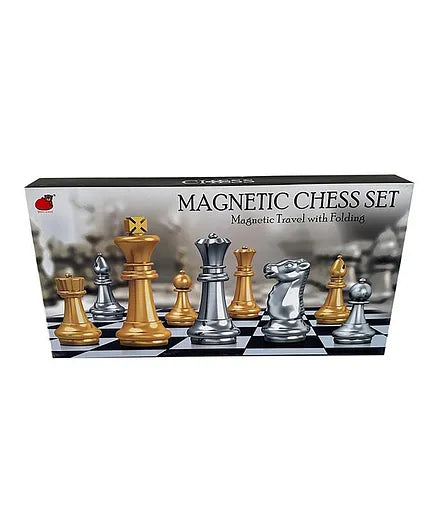شطرنج مغناطيسية فضي وذهبي العاب لوحية XIONG PAI TOYS