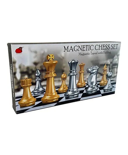 شطرنج مغناطيسية فضي وذهبي العاب لوحية XIONG PAI TOYS