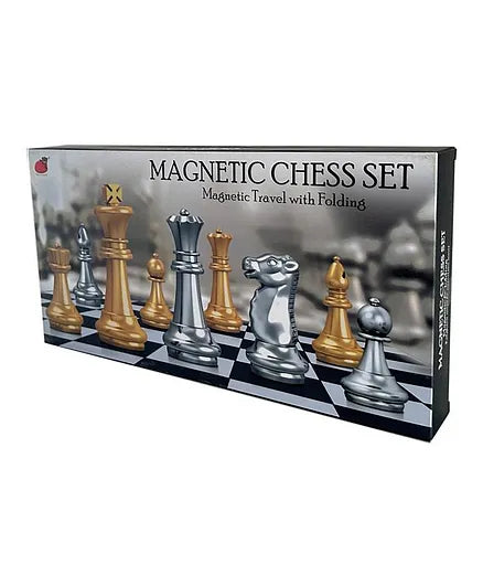 شطرنج مغناطيسية فضي وذهبي العاب لوحية XIONG PAI TOYS