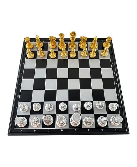 شطرنج مغناطيسية فضي وذهبي العاب لوحية XIONG PAI TOYS