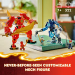 ليجو 71808 نينجاغو كاي عنصر النار ميك مكعبات التركيب LEGO