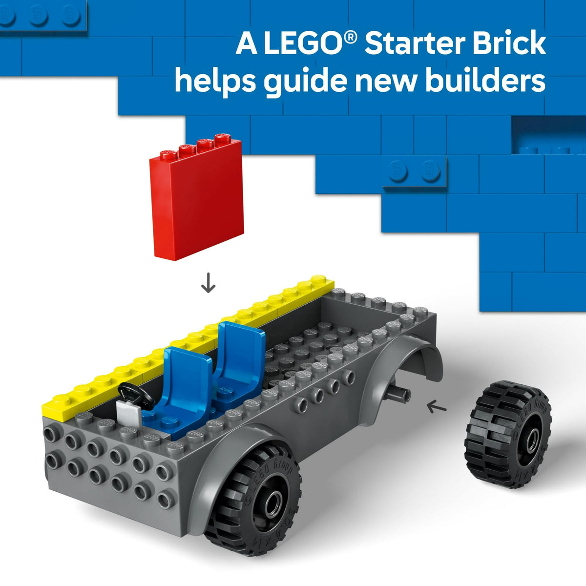 ليجو 60463 سيتي شاحنة إطفاء مع سلم مكعبات التركيب LEGO