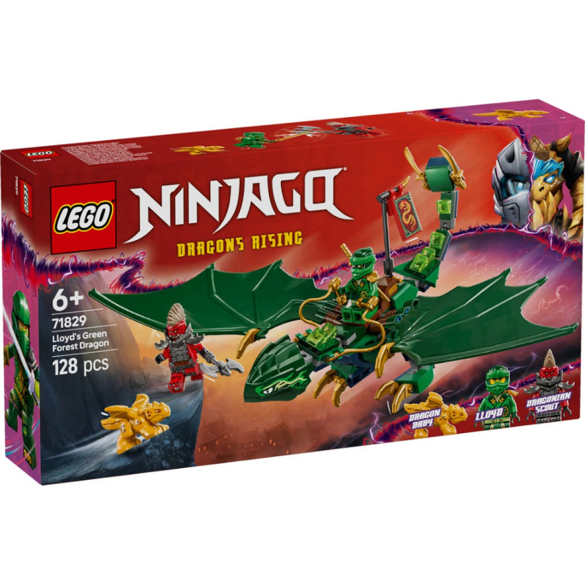 ليجو مكعبات بناء غابة لويدز جرين دراجون مكعبات التركيب LEGO