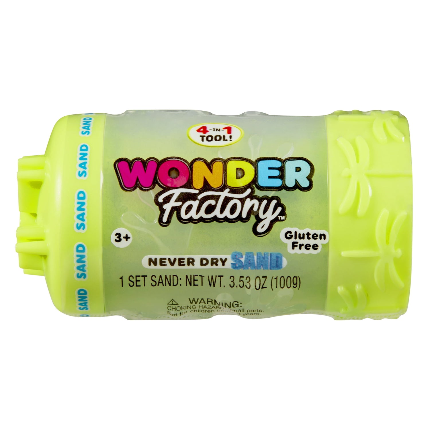 وندر فاكتوري رمل سحري اخضر ليموني تشكيل الرمل Wonder Factory